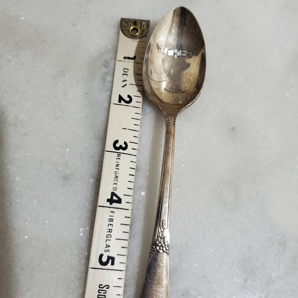 Wicked Inscribed Silver Tea Spoon - Picture 4 of 4
